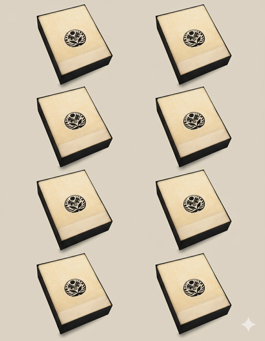 Mega-Familien-Paket <br> 4 Badetücher + 4 Handtücher